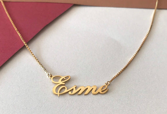 Best Dainty Name Necklace • Tiny Name Necklace for her • Personalized Name Jewelry • Birthday Gift • Bridesmaid Gift • Gift For Mom-Necklace
