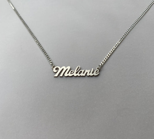 Name Necklace Personalized- Personalized Necklace -Name Necklace -Name Necklace for Women , Curb Chain Name Necklace , Personalized Gift