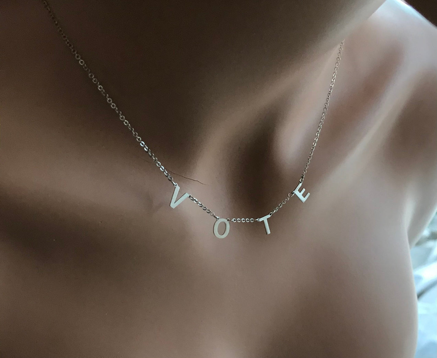 Gold Custom Letter Necklace - Silver Initial Necklace - Personalized Letter Necklace - Mother’s Day Gift - Bridesmaid Gift - Mom Gift