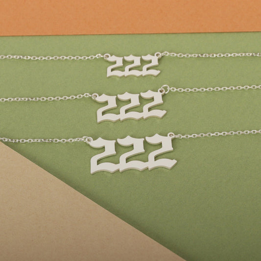 Angel Number Necklace, Personalized Gifts, 925 Sterling Silver Necklace, 222, 444, 888, 777, 999, 111, 333, 555, 666, Devil Necklaces