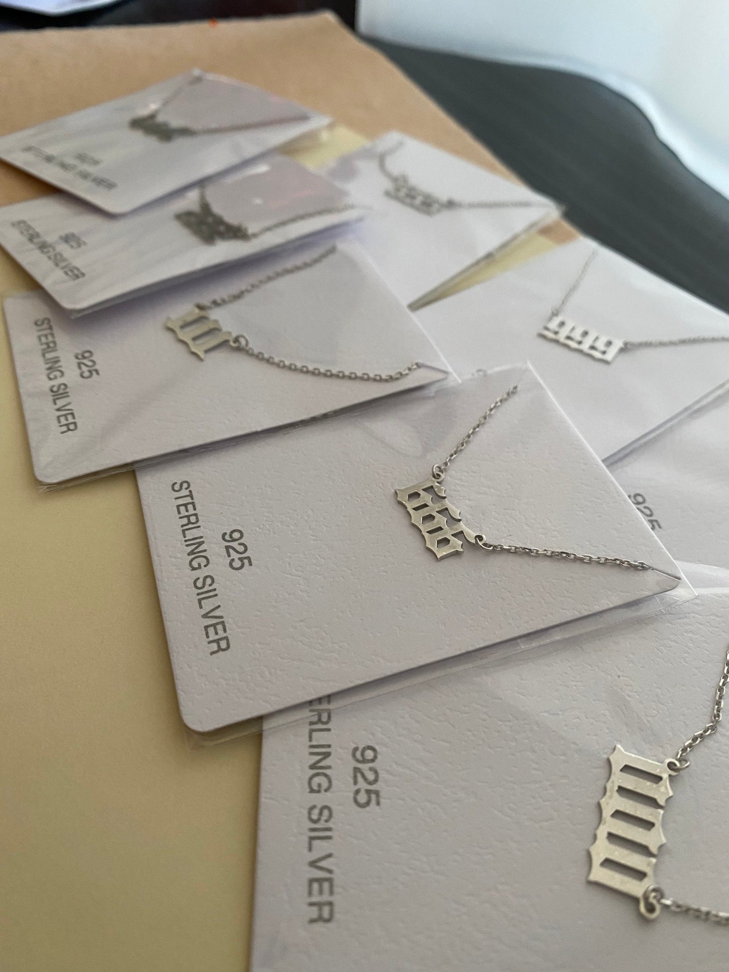 Tiny Angel Number Necklace - 888 Angel Number - angel number poster - 444 Angel number, 925 Sterling Silver Necklace - Solid Gold