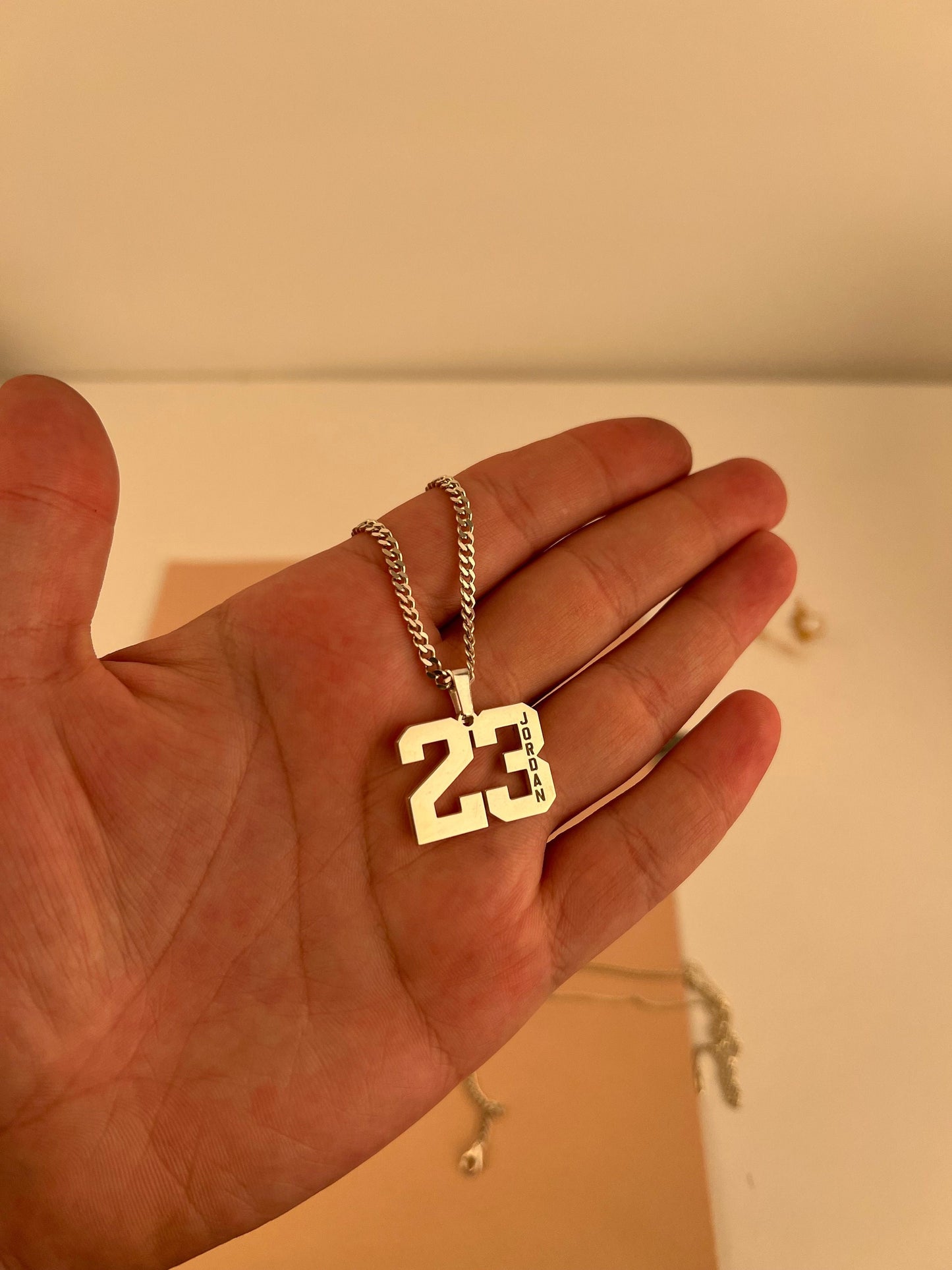 Sport Number Necklace, Gold Number Necklace, Year Necklace, Custom Lucky Pendant Customize Necklace With Number, Sport Lover Gifts For Men