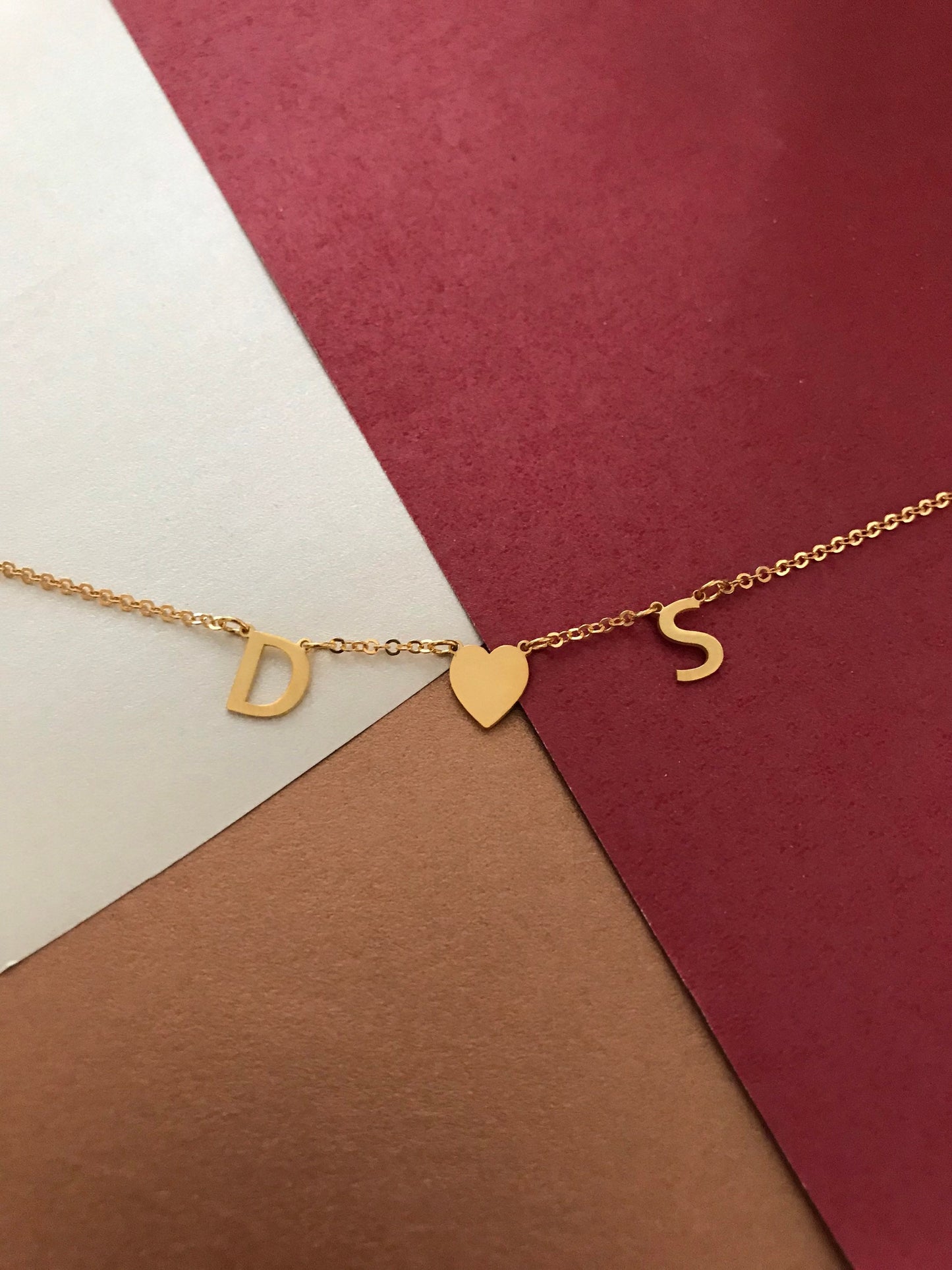 Gold Custom Letter Necklace • Initial Necklace • Custom Necklace • Gifts For Mom • Moms Gift • Christmas Gift • Personalized Letter Necklace