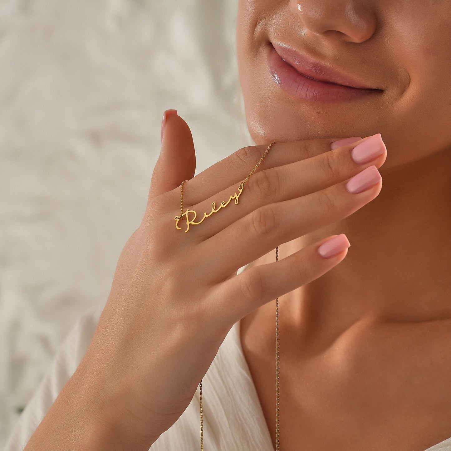 14K Gold Custom Name Necklace,Custom Name Jewelry,Gold Personalized Jewelry, Birthday Gift for Her,2023 Christmas Gift,Perfect Gift For Mom
