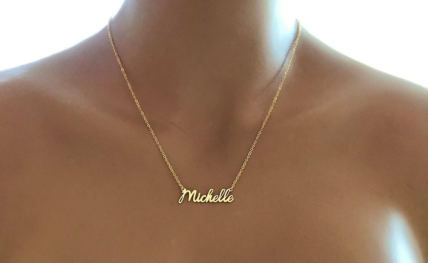 Name Necklace • Tiny Name Necklace • Perfect Gift For Her • Gift For Mom • Custom Name Necklace • Personalized Gifts • Personalize Necklace