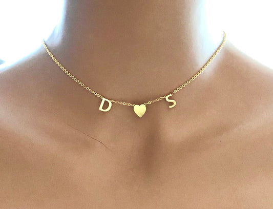Gold Custom Letter Necklace - Silver Initial Necklace - Personalized Letter Necklace - Mother’s Day Gift - Bridesmaid Gift - Mom Gift